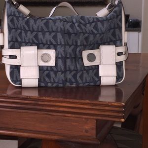 Michael Kors Demin and Leather Handbag